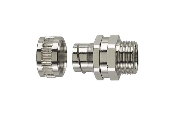 metalen koppeling met draaiend buitendraad 40mm M40