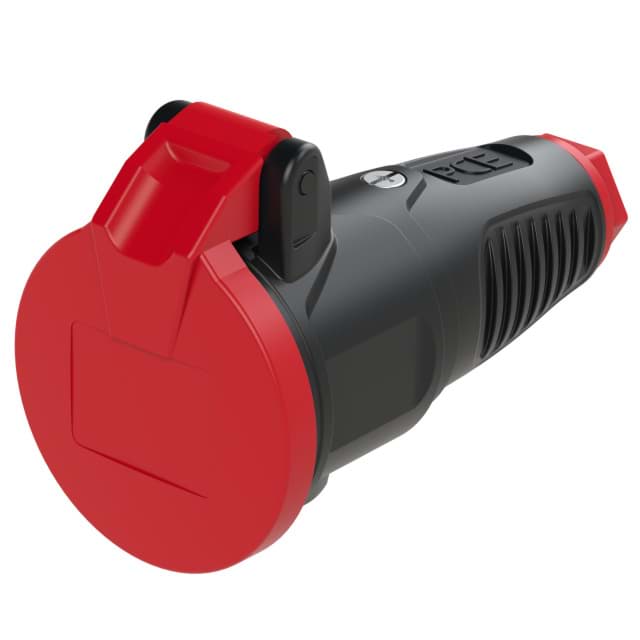 koppeling randaarde volrubberTPE klapdeksel zwart/rood IP54 Taurus2PCE