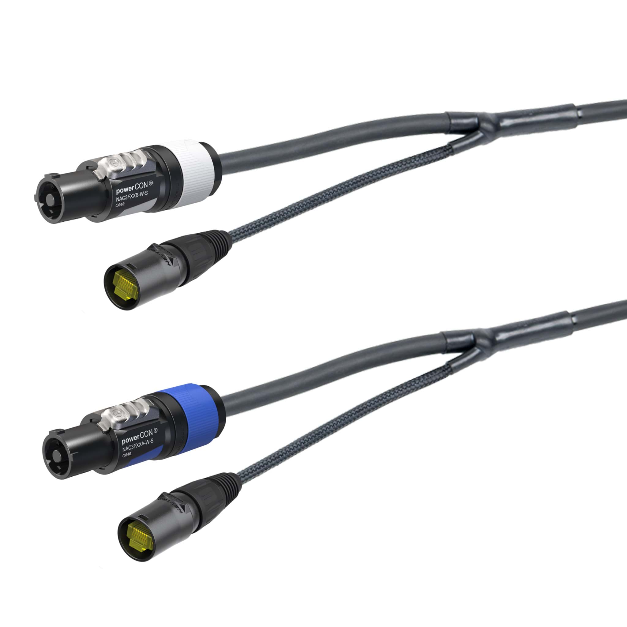 combi Power+DATA 1,5mm2 powerCON 20A + etherCON  5,0m d10mm