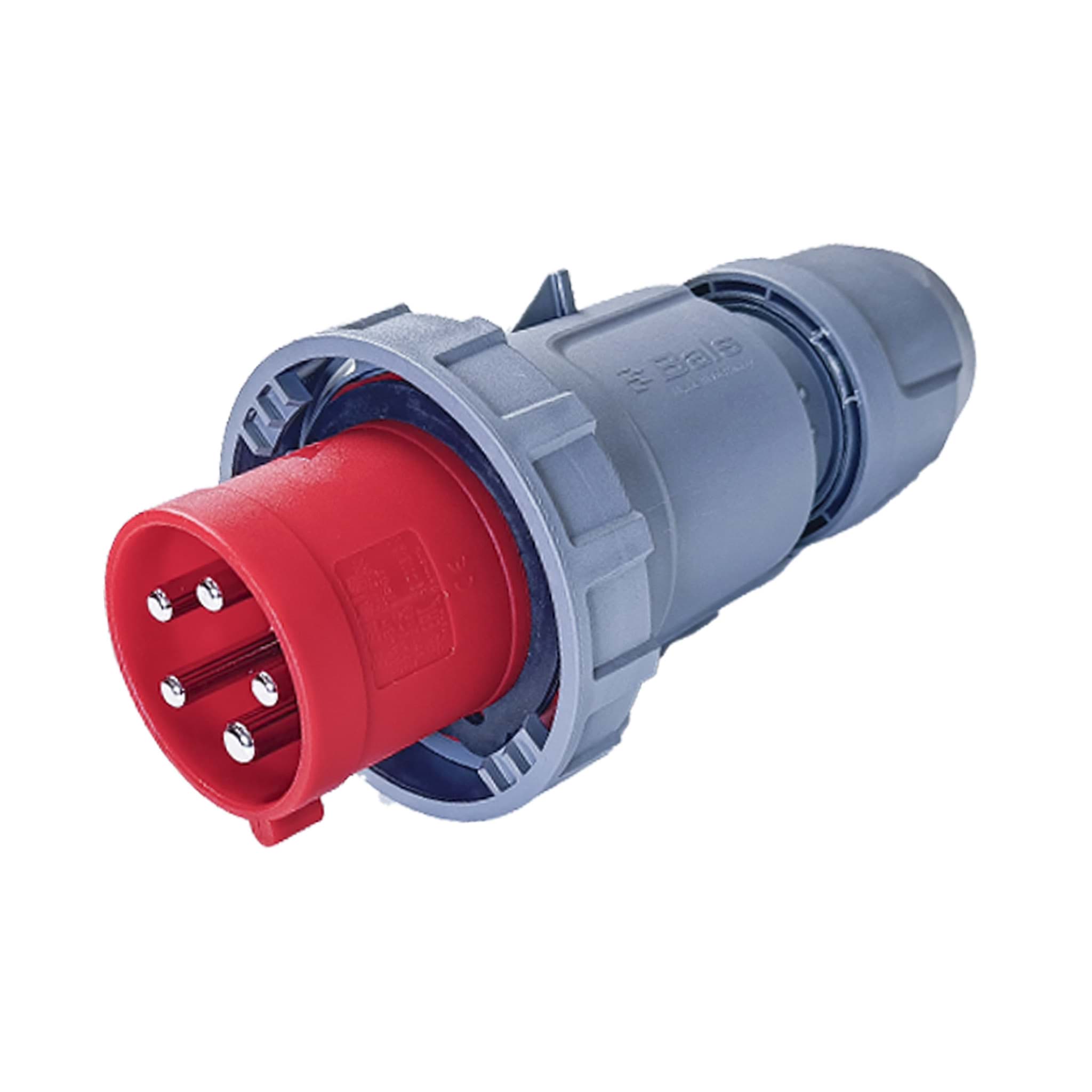 CEE steker 5p  63A 400V 6h rood IP67 Bals QuickConnect INNOLINQ