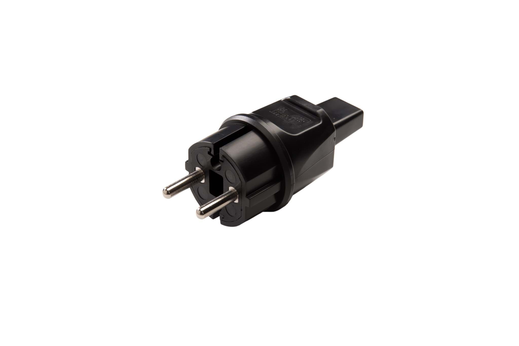 Schuko steker-prikkabel 2-polig PVC Kaiser