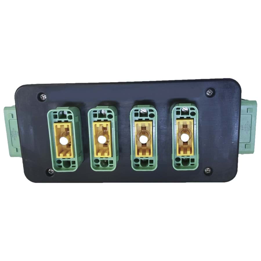 cPOT GROUNDING BOX rubber 6x cPot male (1+4+1)