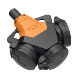 koppeling penaarde 3-weg rubber-PA6 zwart-oranje Taurus2 PCE