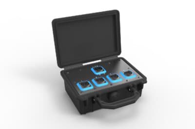 opticalCON breakoutbox SM QUAD to 4xDUO