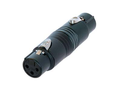 adapter XLR-3p-female <> XLR-3p-female zwart