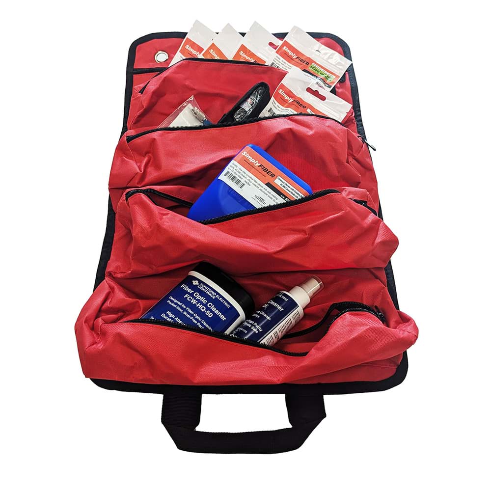 Fiber Prep Kit cleaver-stripper-LC+SC tools-VFL-wipes Simply45