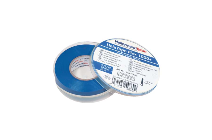 isolatietape 0,18 dik 19mm 20m blauw