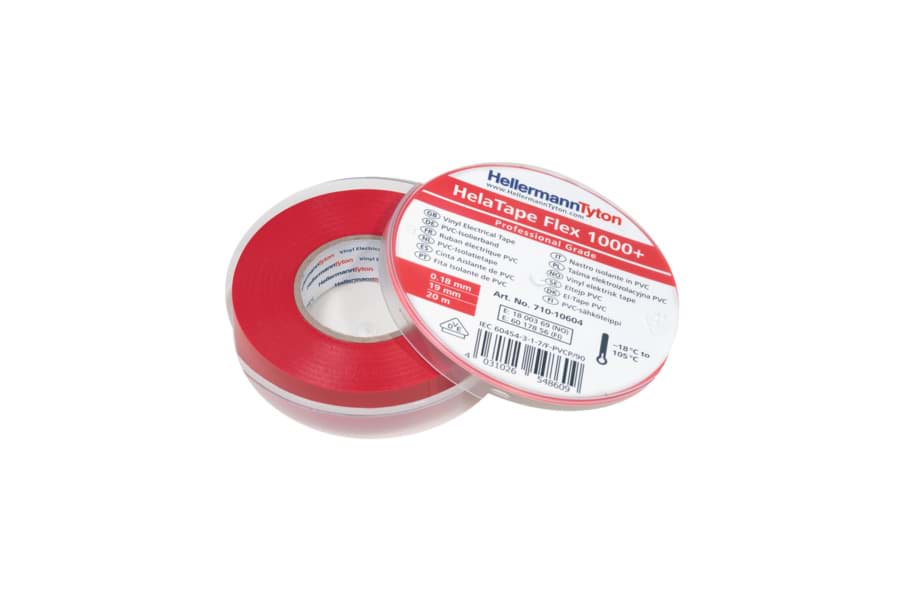 isolatietape 0,18 dik 19mm 20m rood