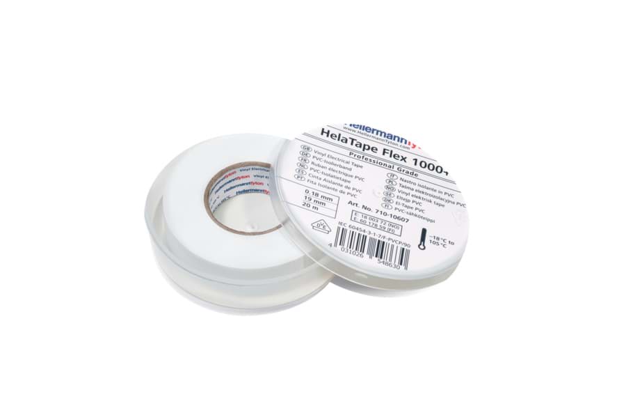 isolatietape 0,18 dik 19mm 20m wit