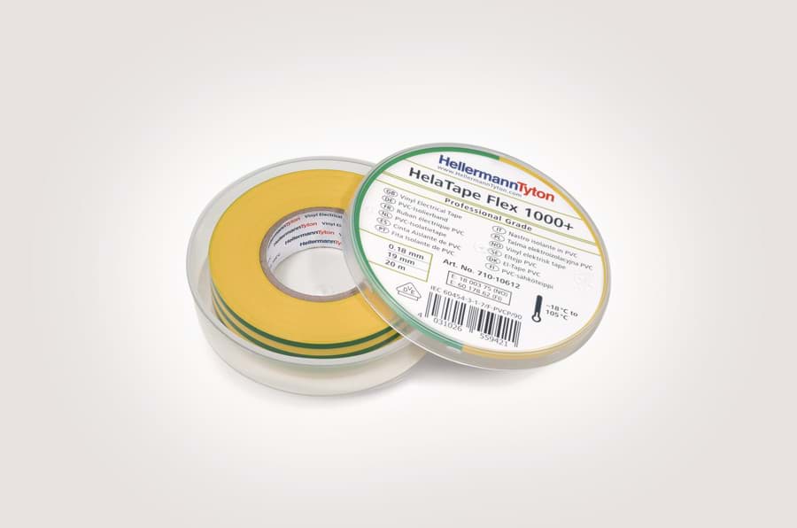 isolatietape 0,18 dik 19mm 20m groen-geel