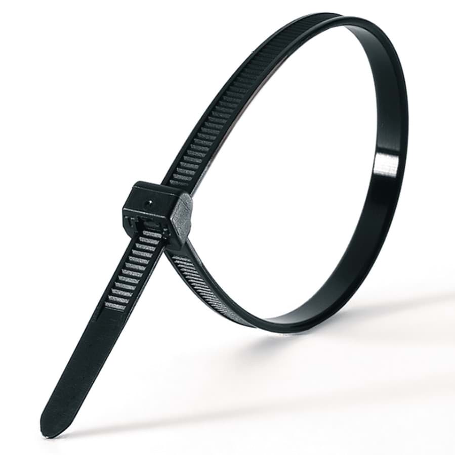 Bundelband met buitenvertanding 100x2,5 zwart