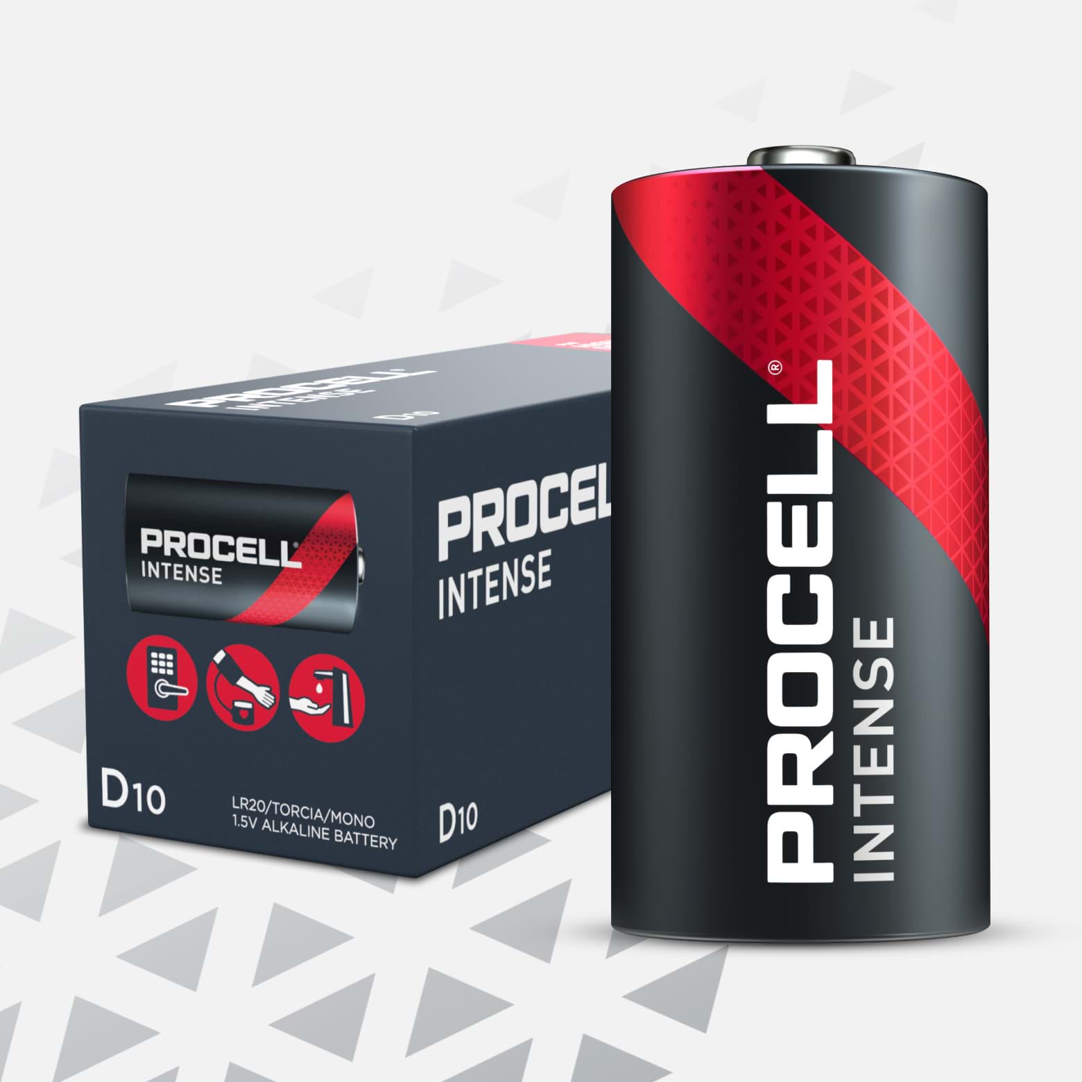 batterij Procell Intens staaf LR20/D-cel pack/10