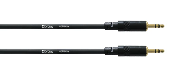 audiokabel 3,5mm stereo verguld > 3,5mm stereo verguld 0,9m REAN