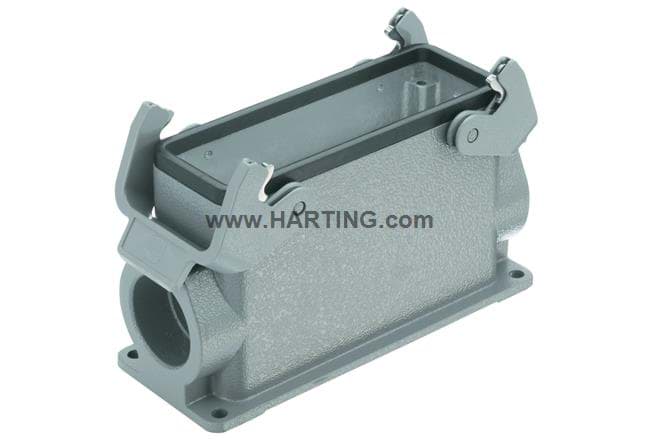 Han 24B-2LOCK opbouw hoog 2xM32 grijs