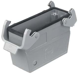 Han 24B-2LOCK koppelhuis oog top-invoer M40 grijs