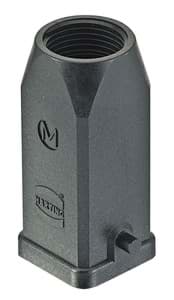 Han  3A-1LOCK kabelhuis top-invoer M20 pvc zwart
