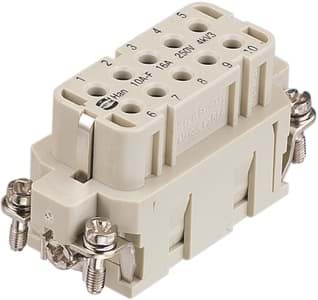 Han 10A insert A 10p female krimp