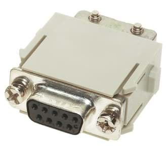 Han module D-sub 9p.female 1mod.