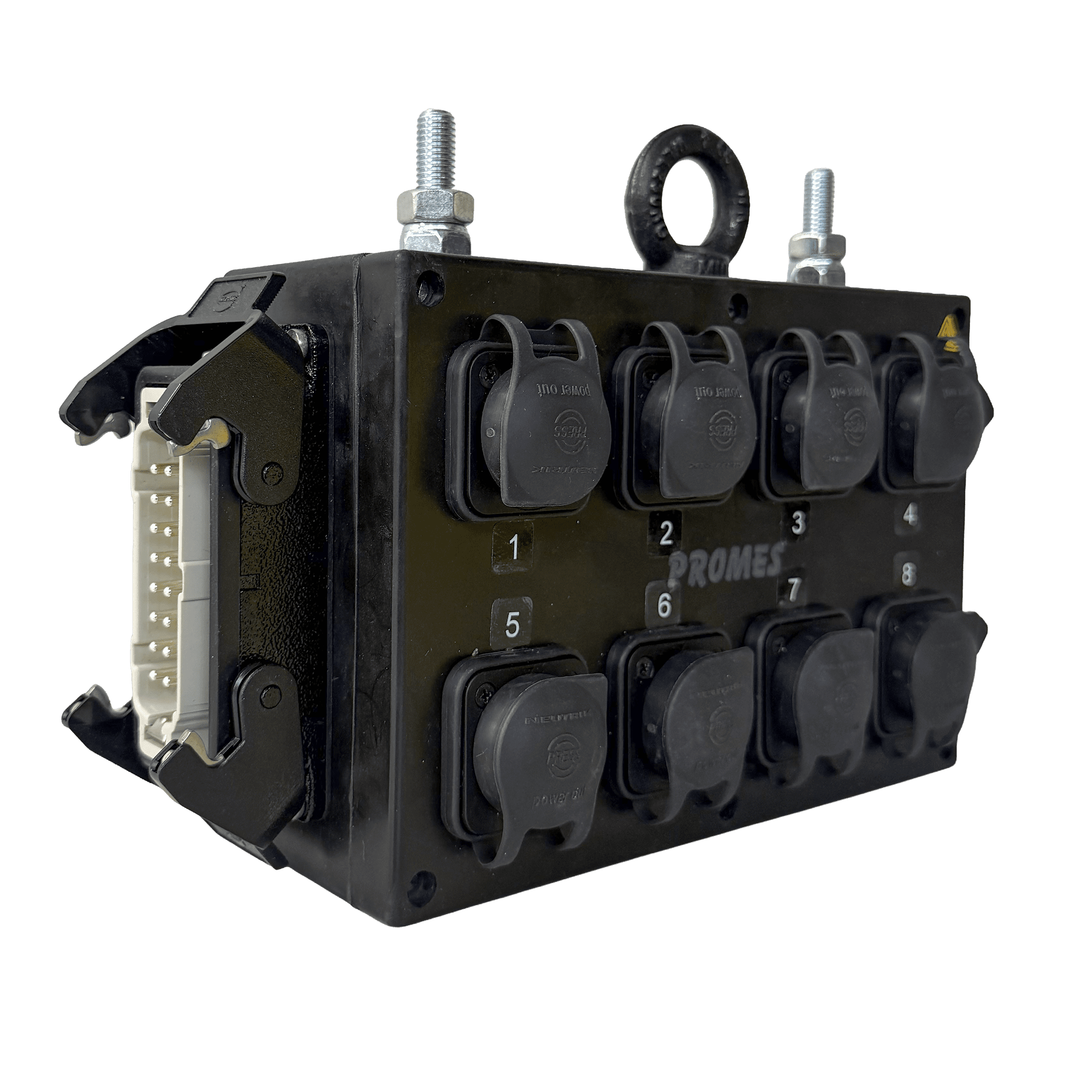 breakout box H16p 1+2 DL>8x powerCON TRUE1 2xM10